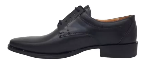 Zapatos Acordonados Escarpines Cuero Negro Suela Hombre - $ 62.099,1