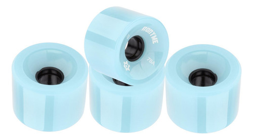 Conjunto De 8 Rodas De Skate 70x51mm Pu Roller Abec-9