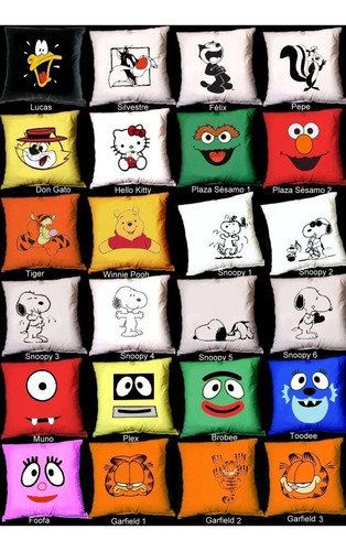 Imagen 6 de 10 de Almohadones 40x40 Navidad Bob Esponja Naruto Dragon Ball