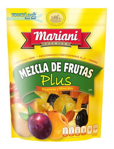 Fruta Mixta Deshidratada Premium Mariani 1 Kg Frutos