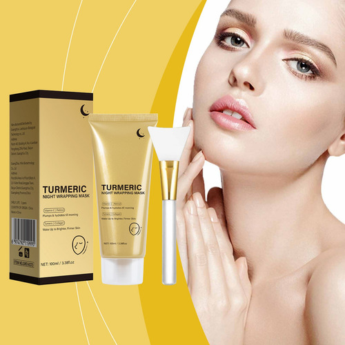 Mascarilla Exfoliante K Turmeric Que Envuelve Durante La Noc