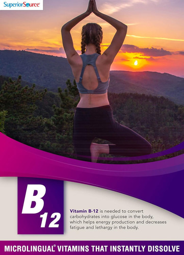 Suplemento De Fonte Superior De Vitamina B12 Metilcobalamina