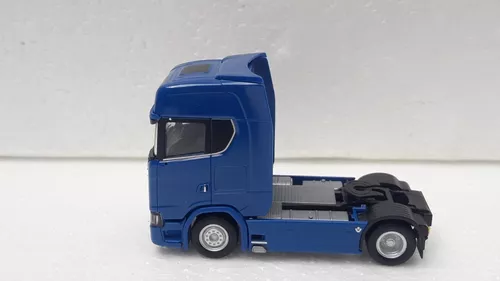 Miniatura Caminhão Scania 124 420 bicuda e Carreta Báu Rebaixado da  Cervejaria Krombacher - Herpa 1/87