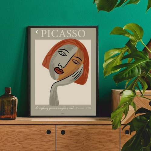 Marco Picasso Dreamer para mujer, 24 x 18 cm, marco blanco