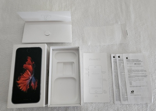 Caja Vacia De iPhone 6s Negro 16 Gb, Con Manuales