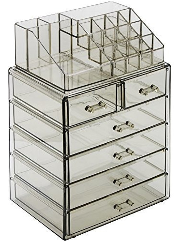  Cosmetic Makeup And Jewelry Storage Case Dis  Spacious...