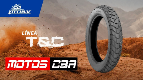 Imagen 2 de 5 de Cubierta Moto 120 90 17 Technic T&c Dual Motoscba
