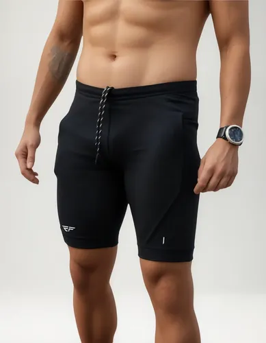 Bermuda De Compressão Masculina Com Bolso Corrida