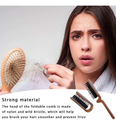 M De Cerdas Plegable Peine Plegable Para El Cabello De Pelo