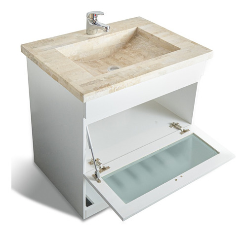 Imagen 7 de 9 de Vanitory CoLG 60cm Bacha Travertino