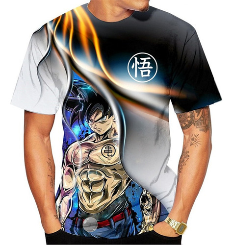 Hjb Playera De Manga Corta Con Estampado 3d De Dragon Ball Z