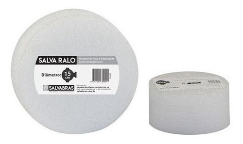 3 Salva Ralo 15cm Protetor Para Tubulação De Obra Salvabras