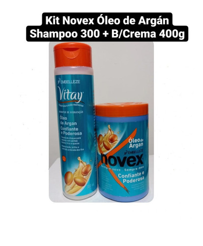 Kit Novex Óleo Argán Shamp+trat - g a $88