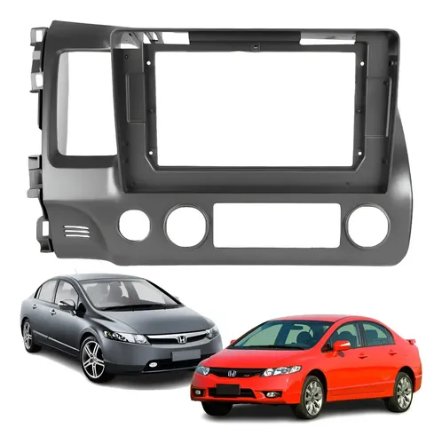Moldura 10 Polegadas Honda New Civic G8 2007 Á 2011 Grafite