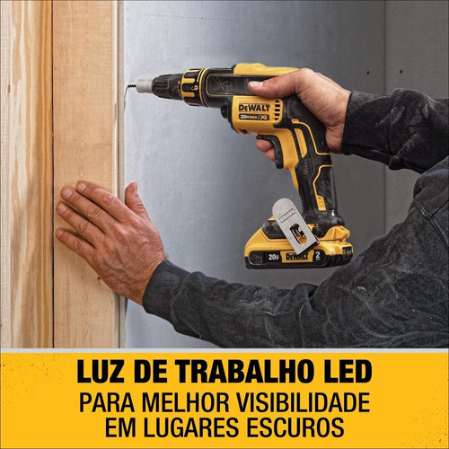 Parafusadeira Drywall 1/4'' (6,35mm) 20v Dcf620b - Dewalt