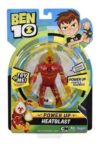 Imagem 5 de 6 de Ben 10 - Boneco C/ Luzes E Sons 15cm - Chama - Sunny