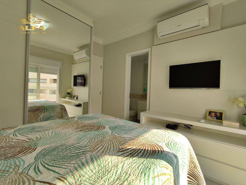 Imagem 18 de 30 de Apartamento Na Praia 3 Dormitórios 1 Suíte Varanda Gourmet 2 Vagas Piscina Churrasqueira Pitangueiras Guarujá. - Ap1197