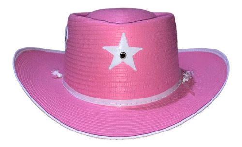 Sombrero Sheriff Callie Rosa Vaquerita Caricatura Disfraz