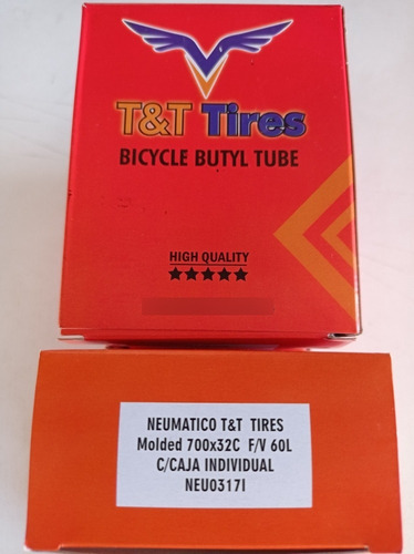 Imagen 1 de 1 de Tripas 700x32c Ruta-(mtb Rin 29) T&t Tires Cámara De Aire