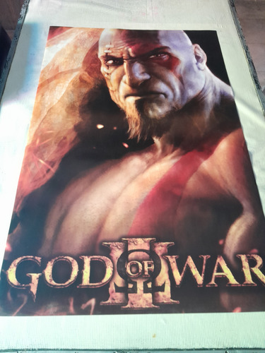 God Of War Poster De Colección (Usado)