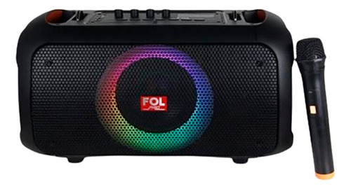 Bocina Portátil Fol Fs-l128 Tws Rgb /conexcion Para Guitarra