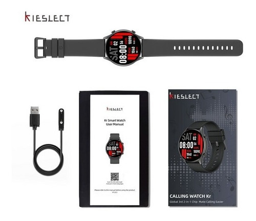 Imagen 6 de 6 de Xiaomi Kieslect Calling Watch Kr Con Llamadas +correa Regalo