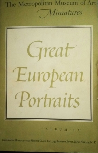 Metropolitan Museum Of Art - Moma- Grandes Retratos Europeos