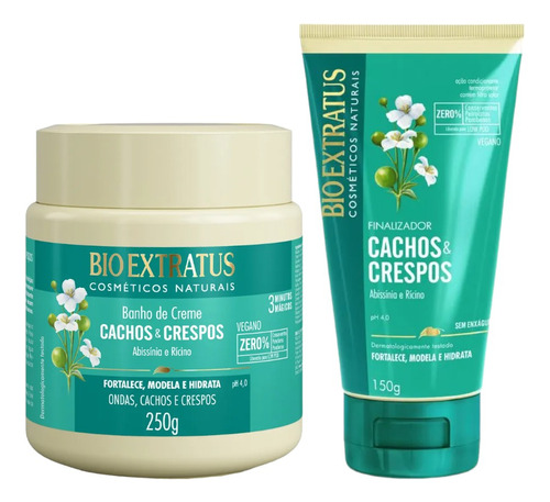 Kit Bio Extratus Cachos Crespos Bc 250ml 1 Finalizador 150ml