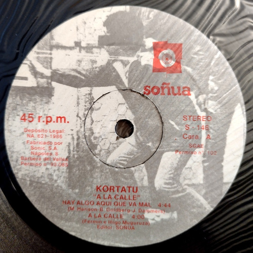 Kortatu - A La Calle - Vinilo - España 1986 (Usado)