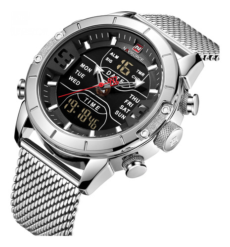 Naviforce Nf9153 Reloj Estilo Moderno_malla Acero_calidad