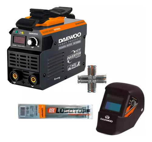 Soldadora Daewoo Inverter 200 Amp + Mascara + Electrodos