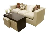 Comprar Sillon De 3 Cuepos Mas Mesa Y Puff