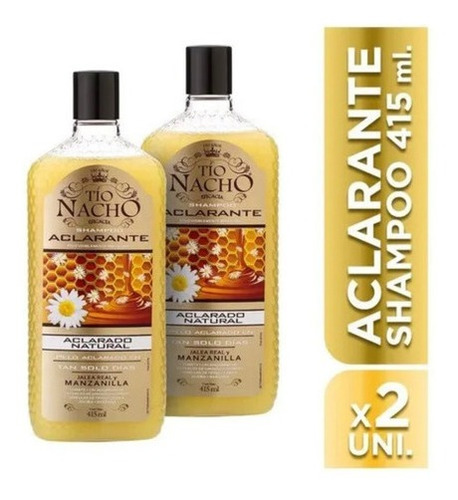 Tío Nacho Shampoo Aclarante 415ml X 2 Unidades