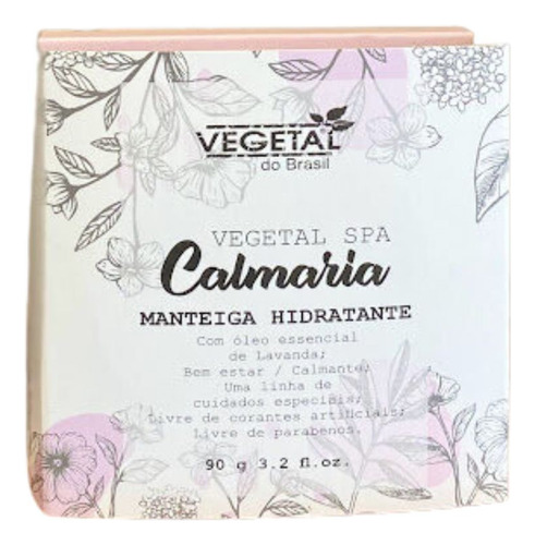 Manteiga Hidratante Calmaria- Vegetal Spa- 90g