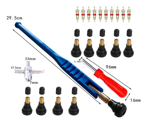 23 Pieces Tr412 Tire Valve Stem Core Remover For Truck Car