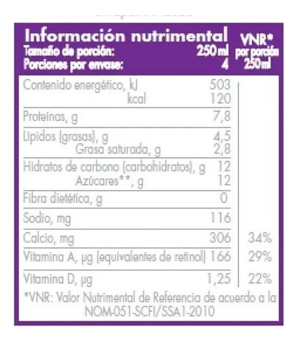 Caja Leche Deslactosada Kirkland Signature 12 Piezas 1 Litro