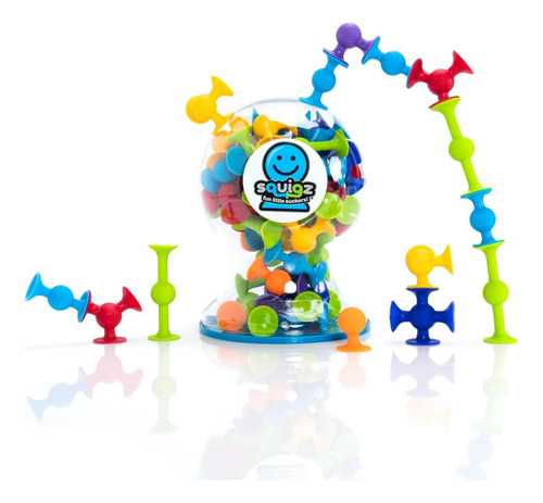 Fat Brain Toys Squigz Deluxe Set - Juguete De Construcción C