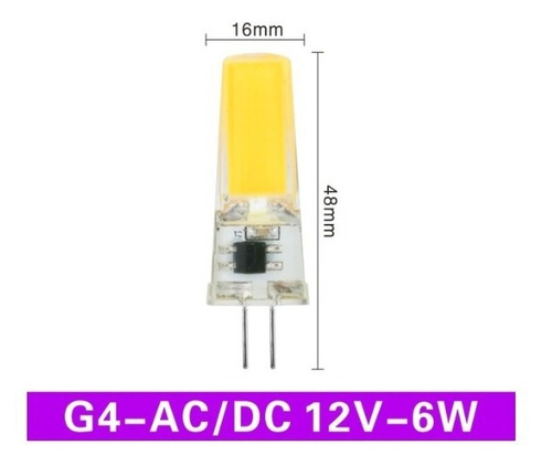 Imagem 4 de 6 de Kit 15 Lâmpadas Led G4 12v 6w Pino