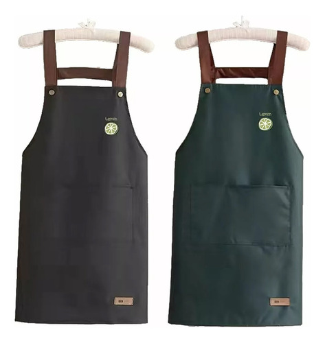 2* Pechera Delantal De Cocina Impermeable Y Prueba De Aceite