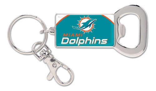 Chaveiro Abridor De Garrafas Nfl Miami Dolphins