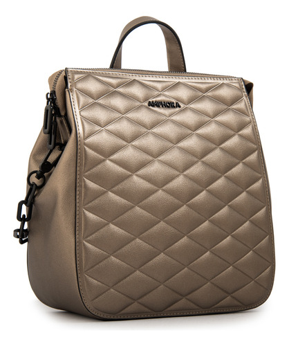 Mochila Suiza Plateado Mujer Amphora