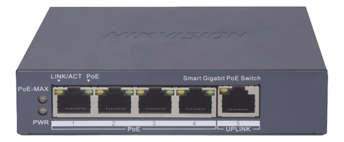 Switch Hikvision Gigabit Poe+ 5puertos 60w Ds-3e1505p-ei