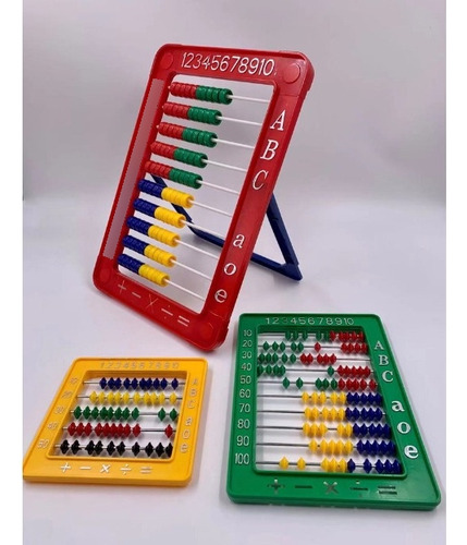 35 Un Ábaco Escolar Brinquedo Didático Matemático 22,5x 15