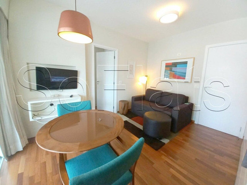 Imagem 2 de 15 de Flat Estanconfor Villa Paulista 37,20m² 1 Dormitório 1 Vaga Para Locação Nos Jardins. - Sf26847
