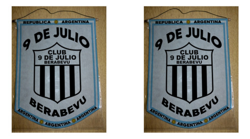 Banderin Grande 40cm Club 9 De Julio Beravebú