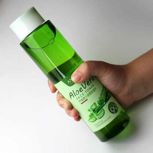 Tónico Facial Coreano Aloe Vera 99% Puro Heblee 450 Ml