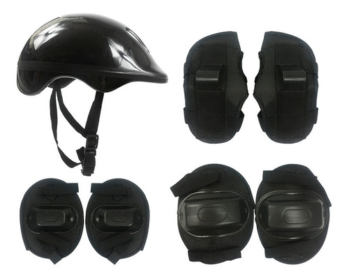 Kit Proteção Infantil Joelheiras Cotoveleiras Luvas Capacete