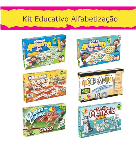 Kit Jogos Educativos - 3 jogos