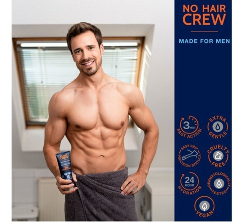 Duo No Hair Crew Intimate Crema Depilatoria Íntima Hombre