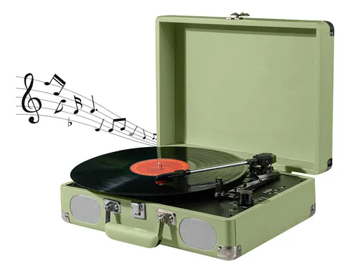comprar Tocadiscos Vinilo Retro Reproductor Disco Portátil Bluetooth